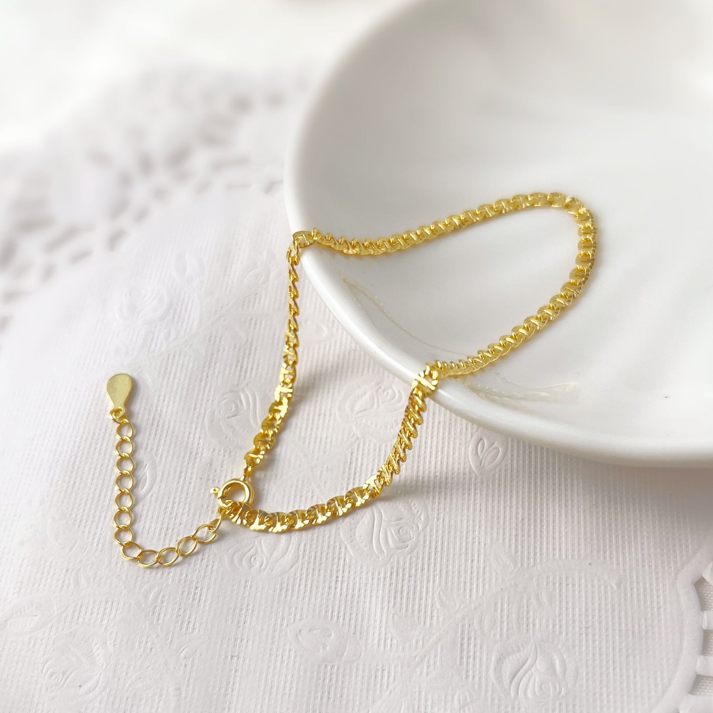 Geometry Hollow Chain 925 Sterling Silver Choker Necklace - Noora & Co.