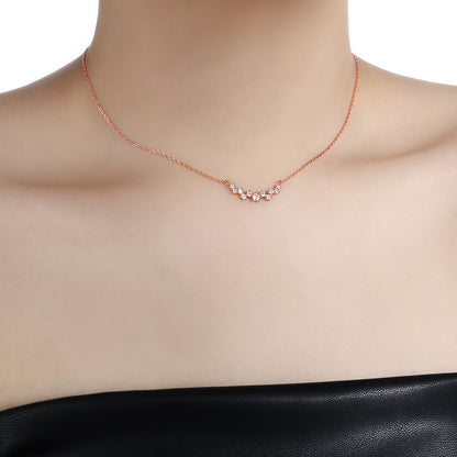 Women Beautiful Irregular CZ 925 Sterling Silver Necklace - Noora & Co.