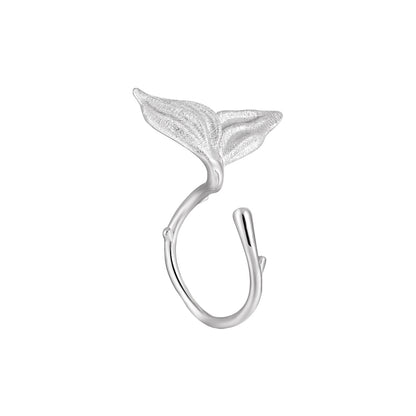 Girl Gift Mermaid Tail 925 Sterling Silver Adjustable Ring - Noora & Co.