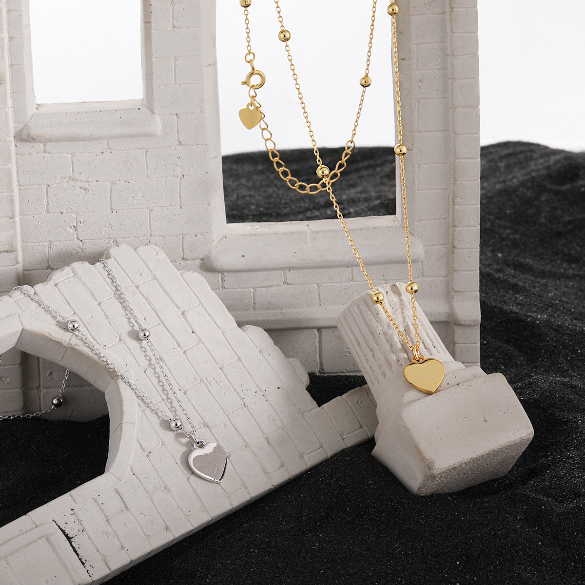 Girl Gift Simple Smoot Heart 925 Sterling Silver Necklace - Noora & Co.