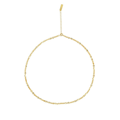 Fashion Irregular Golden Hollow Chain 925 Sterling Silver Necklace - Noora & Co.