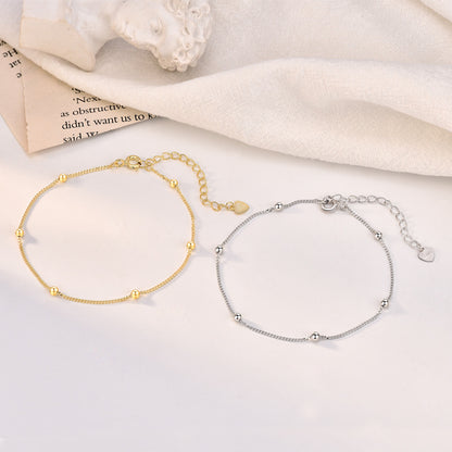 New Mini Lucky Beads 925 Sterling Silver Bracelet - Noora & Co.