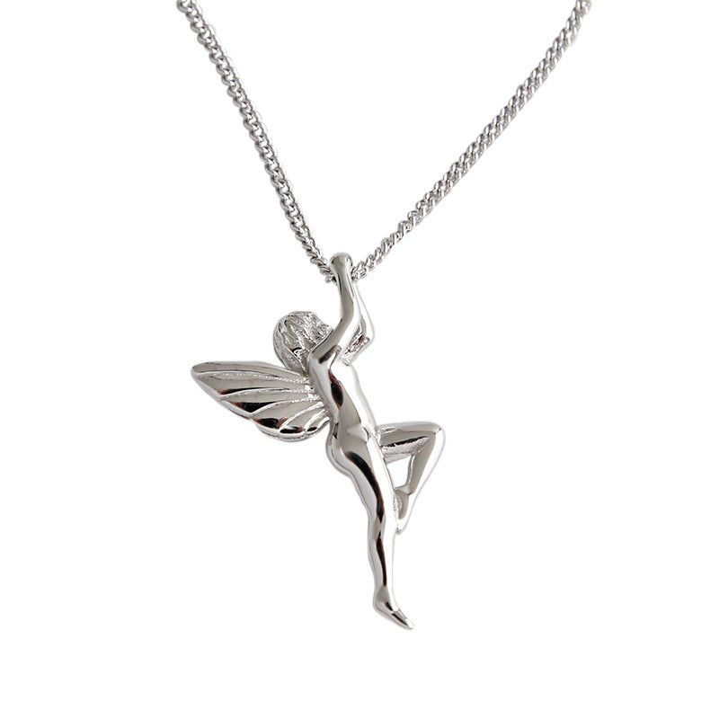 Women Guardian Angel 925 Sterling Silver Necklace - Noora & Co.