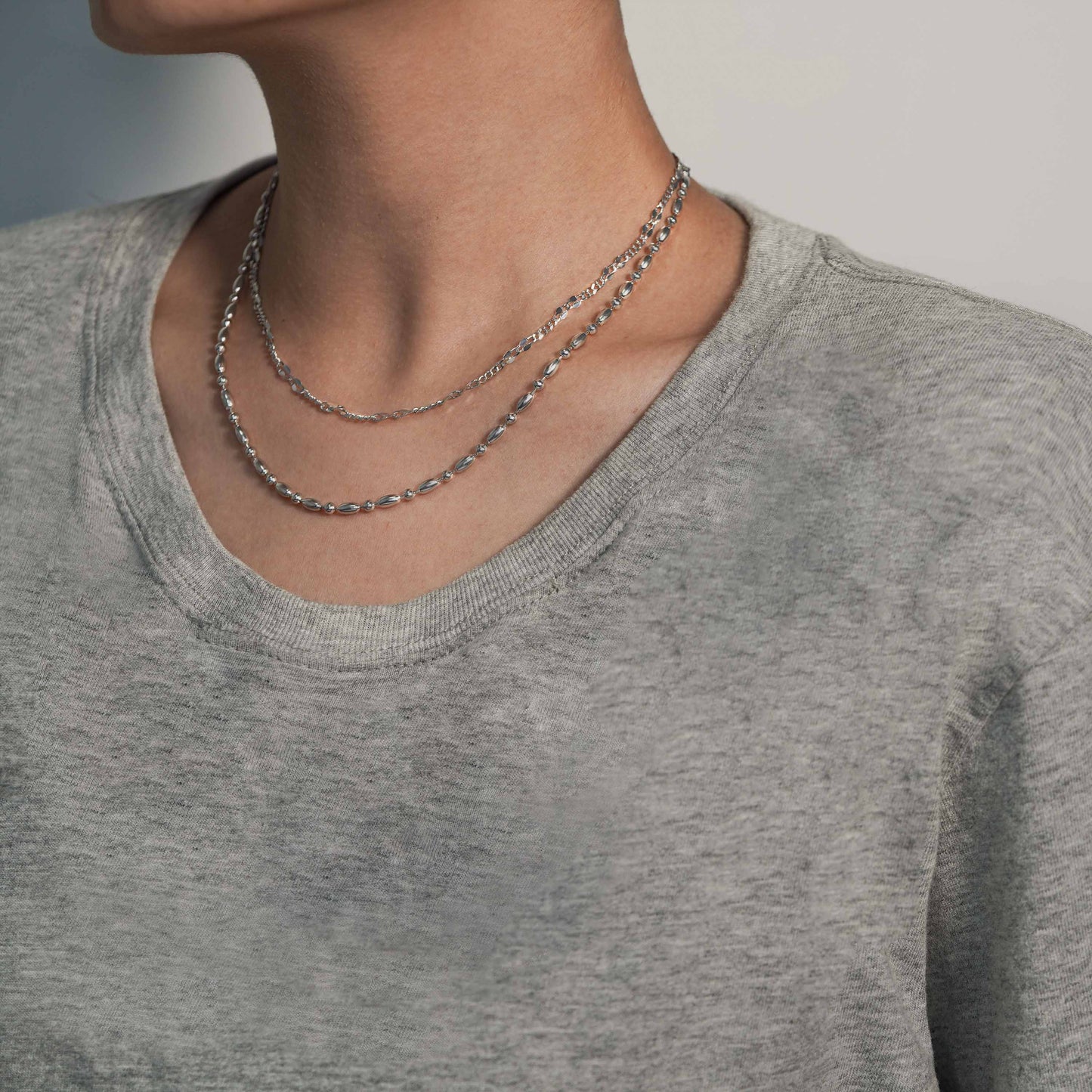 Fashion Irregular Golden Hollow Chain 925 Sterling Silver Necklace - Noora & Co.