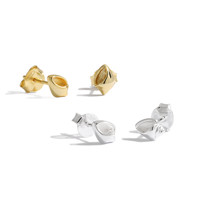 Cute Mini Holiday Gift Conch 925 Sterling Silver Stud Earrings - Noora & Co.