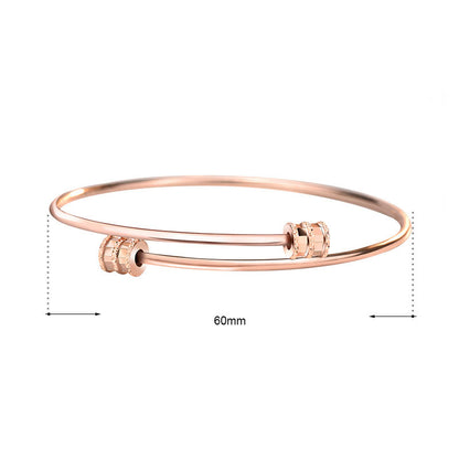 Fashion Tiny Waist Tube 925 Sterling Silver Open Bangle - Noora & Co.