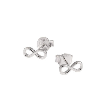Gift Hollow Infinite ∞ 925 Sterling Silver Stud Earrings - Noora & Co.