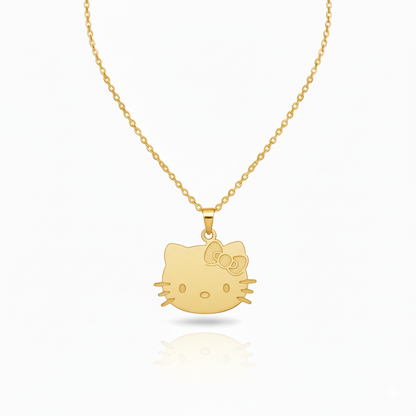 18K Gold Hello Kitty Baby Necklace